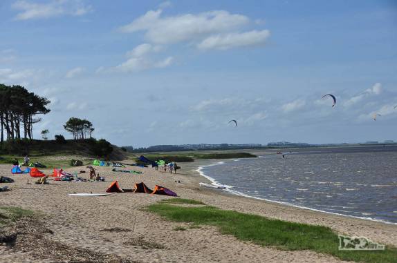 Laguna Garzon, a meio caminho entre Punta del Este e La Pedrera, no litoral do Uruguai, ideal para a prática de kitesurf
